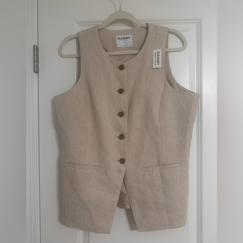 Old Navy Light Tan vest/shirt